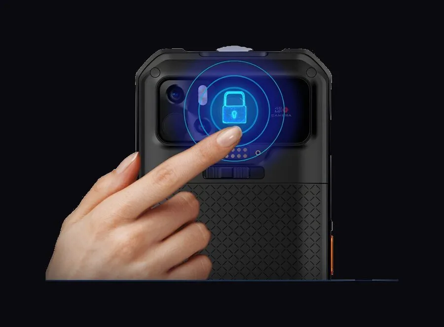 Leitor biométrico de impressão digital integrado no N66 com câmera 48MP