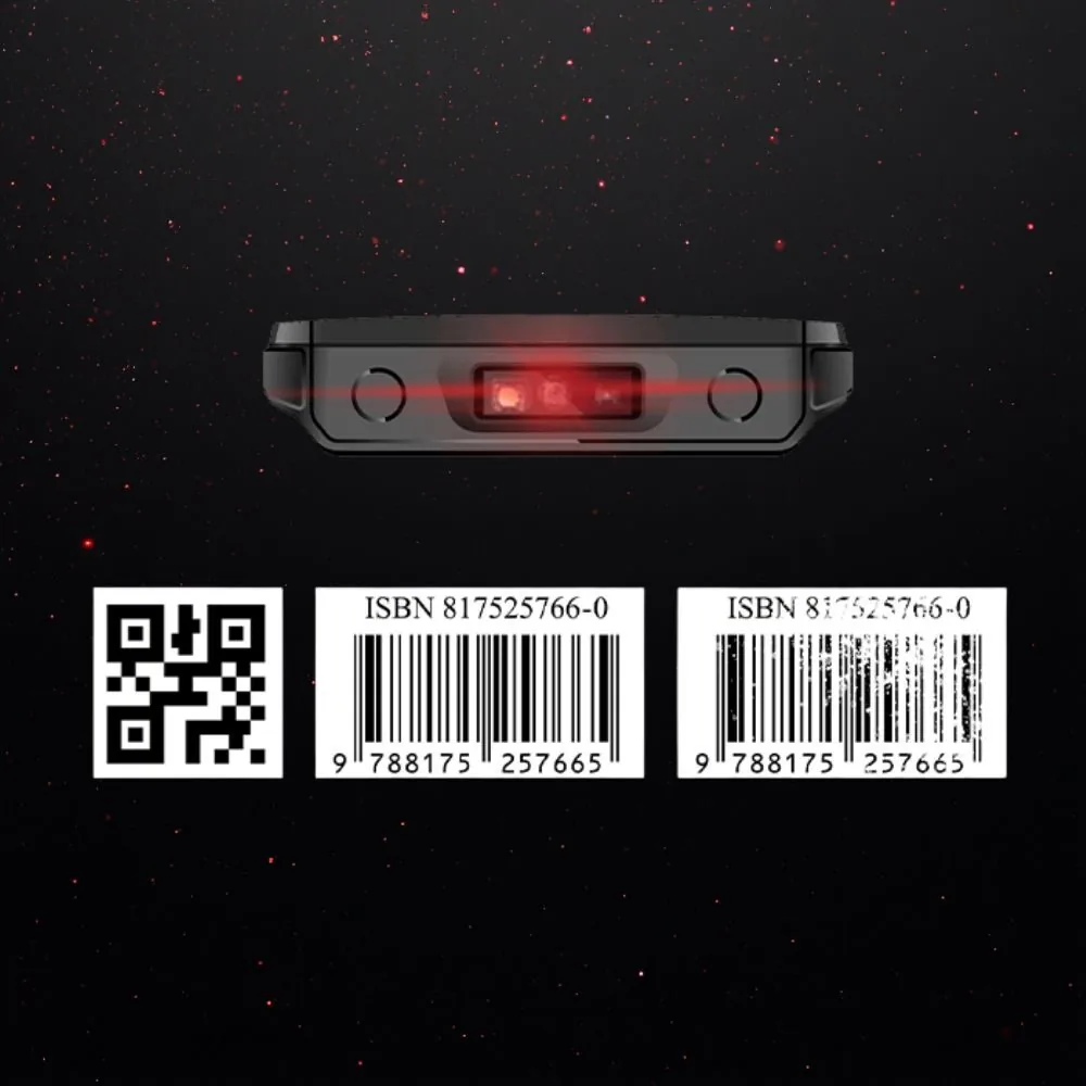 Scanner N60 lendo QR Code e códigos de barras com laser vermelho infravermelho Engine Honeywell e Zebra alcance 20 cm