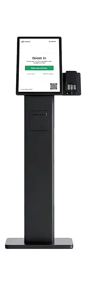 SlimFit totem de autoatendimento Novalogi com suporte para terminal de pagamento